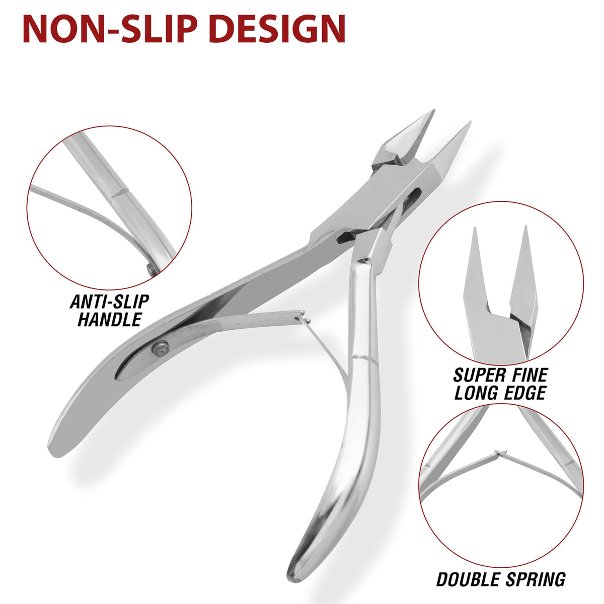 Asm Instruments INGROWN Toe Nail Clippers Nippers Cutters Flame Point Podiatry Instrument 5" Professional Thick Toe Nail Chiropody