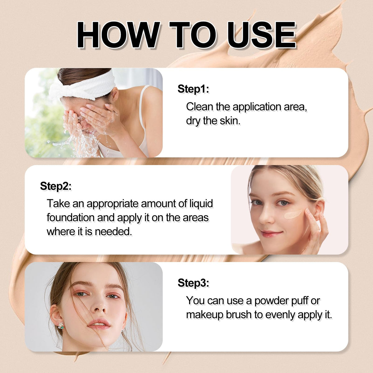 DRTRU All-Over Complexion Perfector,Body Coverage Perfector,CC Cream Foundation,Evens Out Skin Tone,Waterproof and Sweat-Proof Concealer Foundation for Face and Legs (1 Pcs)