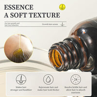 Hair Growth Serum Anti Hair Loss Hair Oil, Organic Natural Hair Loss Treatment for Thin Dry Hair, Nursing Scalp, Promote Natural Hair Growth, Regrowth Hair Serum for Men and Women
