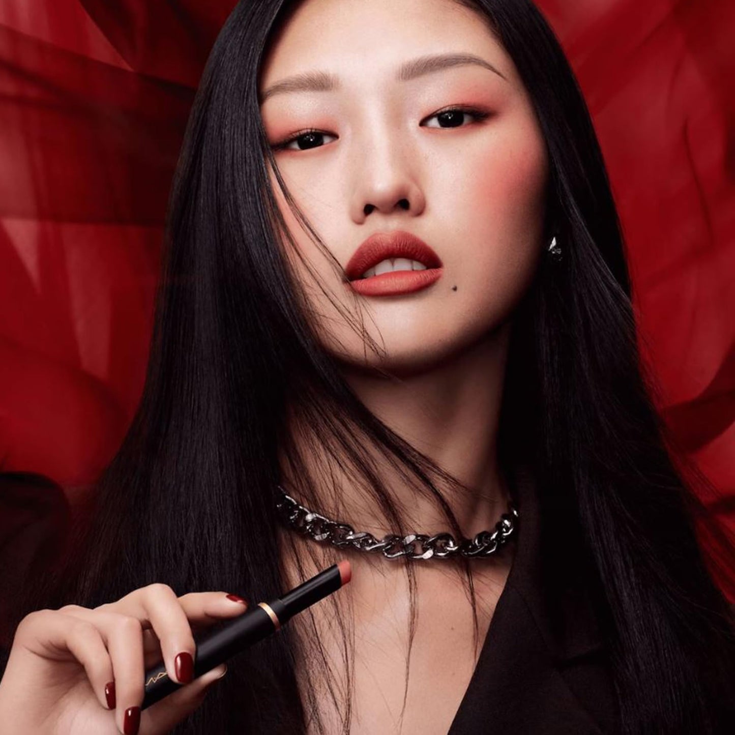 MAC, Lipstick Powder Kiss Velvet Blur Slim Stick - Over The Taupe, 2 gm/.07 oz