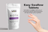 Biotin Hair Growth Supplement, 30-365 Tablets (1 Month to Full Year Supply) Biotin 10,000mcg by FMax5 Supplements (120)