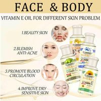 DMQ Olive Vitamin E Skin Oil,Anti Aging Face Oil and Serum,Antioxidant Face Massage Oil,Face&Body,Vitamin E Body Oil for Dry Skin,Smooth Skin Tone & Relieve Itchy Skin,Hydrating Body Oil Moisturiser-75ML