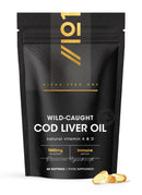 ALPHA01 Cod Liver Oil 1000mg – 60 Softgels – Wild-Caught & Cold-Pressed - Source of Omega-3 Fatty Acids – Rich in Vitamins A & D3 – Immune Health + Vision Support – 2 Months Supply by Alpha01
