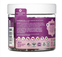 beBloomie Vegan Multivitamin & Iron for Kids - Daily Nutritional Support Gummies w/Ferrous Fumarate B-Complex, Vitamin C, Zinc, Biotin - Body Function & Anemia - Strawberry