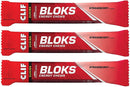 CLIF Bar Clif Bloks Energy Chews Strawberry - Sports Supplements, 60 g (Strawberry - 3 Packs)