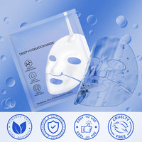 Tioueo Collagen Deep Hydration Mask with Vitalizing Probiotic Blend, Hyaluronic Acid & Advanced Collagen Booster - Moisturizes, Firms & Enhances Skin Vitality - Anti-Aging Face Mask - 6-Pack