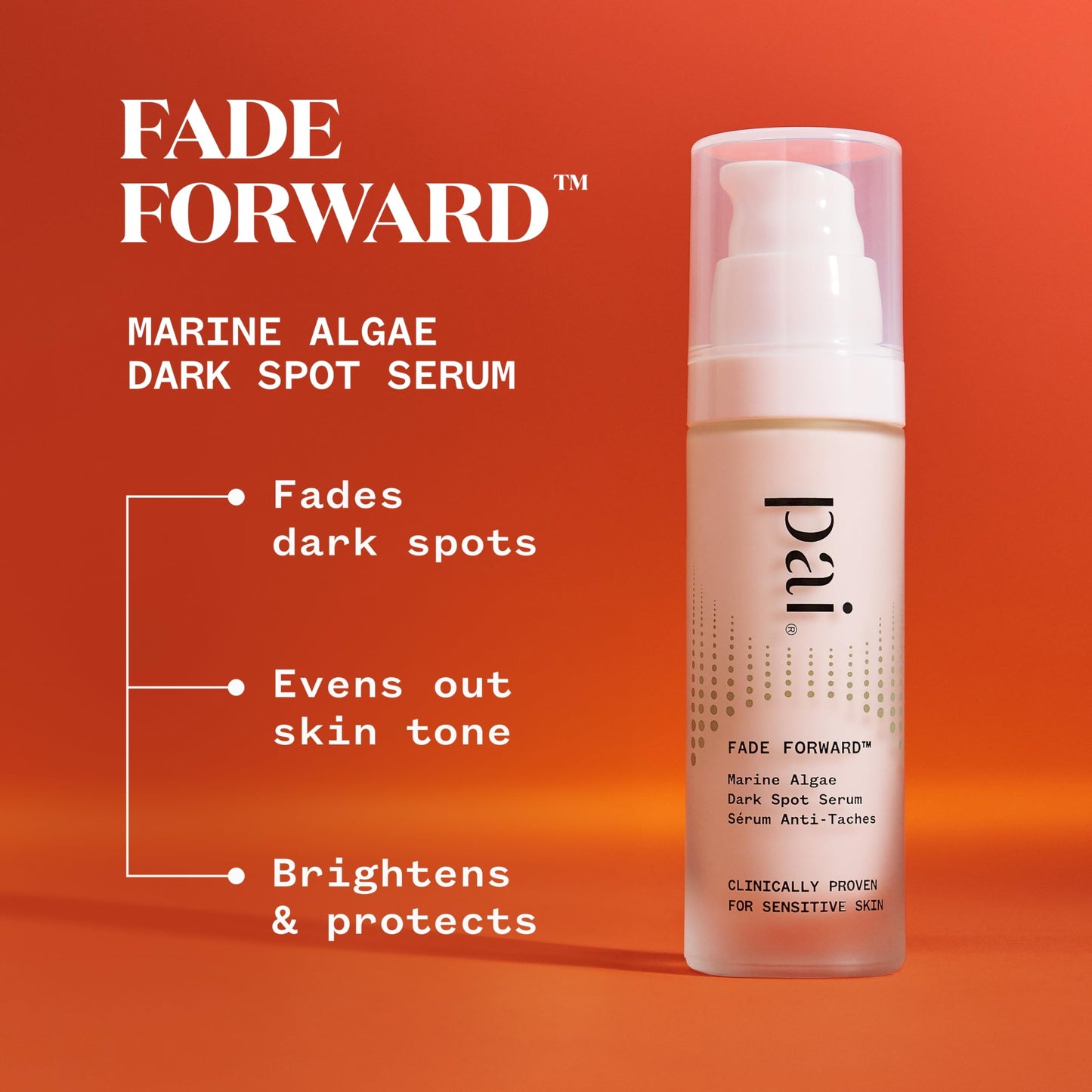 Pai Skincare London Fade Forward Marine Algae Dark Spot Serum, Hyperpigmentation Treatment & Skin Brightener, with Vitamin C, Hyaluronic Acid, 30ml