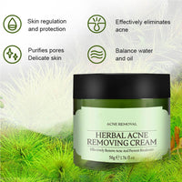 QEUTKEZS Herbal Acne Removing Cream,Professionally Remove Acne Marks,Gently Moisturize,Refreshing & Not Greasy,Improving Sensitive Skin Prone to Acne,Acne Scar Cream & Pimple Remover For All Skin Types