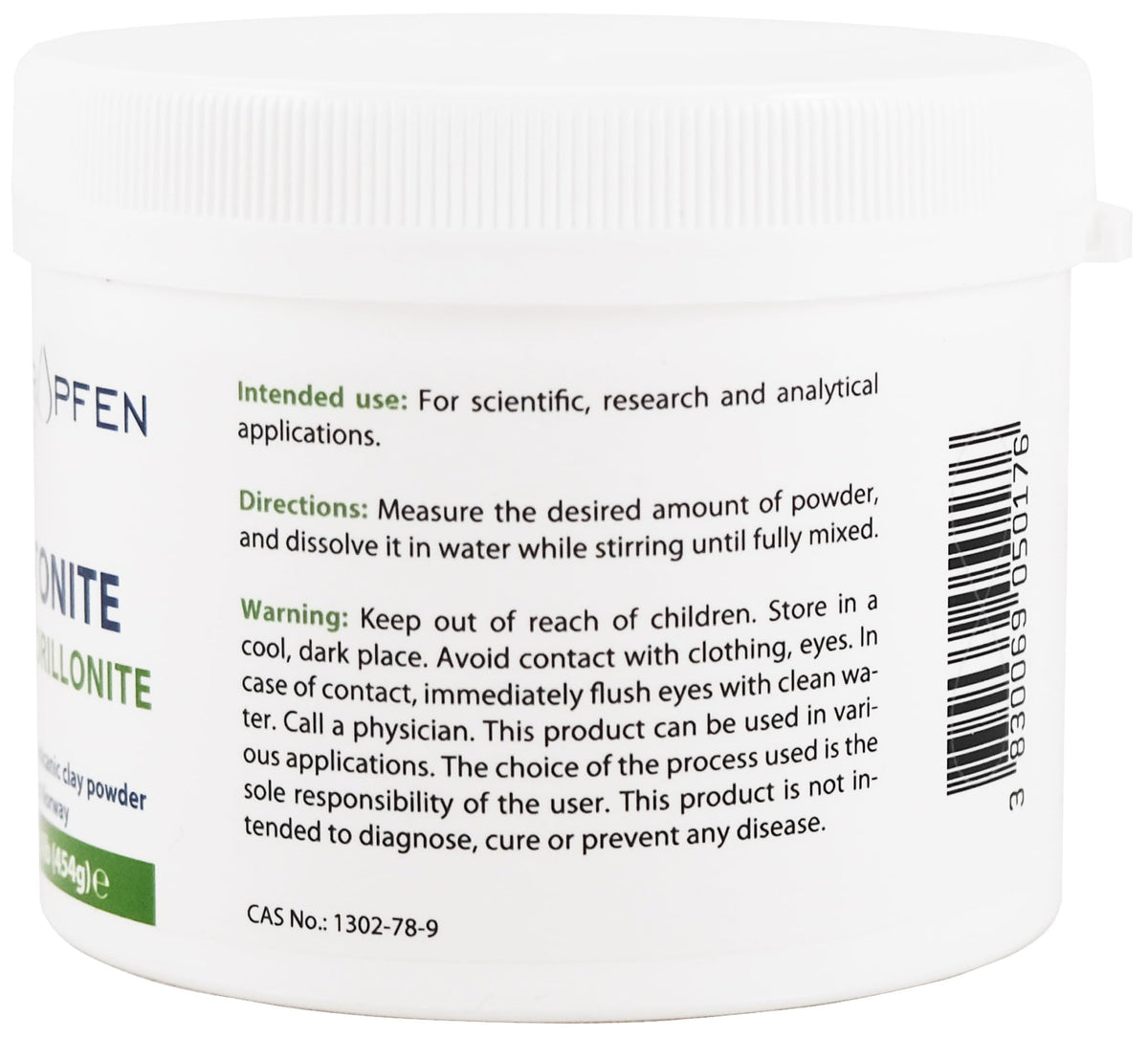 Bentonite Montmorillonite Powder | 1 Pound - 454 g | Ultra FINE | Montmorillonite Content 95% | Natural Mineral Dust | Heiltropfen®