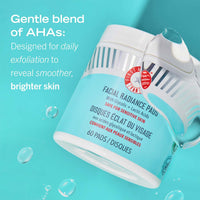 FIRST AID BEAUTY First Aid Beauty Facial Radiance Pads – Daily Exfoliating Pads with AHA that Help Tone & Brighten Skin – Compostable for Daily Use – 60 Pads