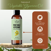 Essican Purelife Pure Glycerine for Skin 100ml - Vegetable Glycerine for Cleaning - Multi-purpose Liquid Glycerin for Skin & Hair Oil for Dry Hair, Natural Hydration Scalp Moisturiser Oils