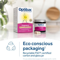 Optibac Probiotics Pregnancy - Most Researched Pregnancy Probiotics - Also for Breastfeeding & Post Birth - for Gut & Intimate Flora - 30 Vegan Capsules