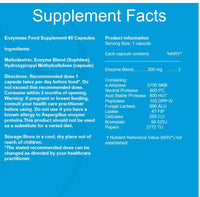 Enzymase by Metabolics | Enzyme Complex Capsules | Enzyme Blend Containing 7 Active Digestive Enzymes - Additive Free Enzyme Supplement