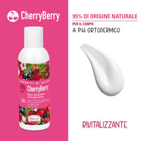 Helan I Sorbetti CherryBerry - Revitalising, Scented Body Cream with Antioxidant Vitamin C & E, Blackcurrant, Black Cherry - Gentle Moisturiser & Body Milk with Sweet Almond Oil - Made in Italy, 150ml
