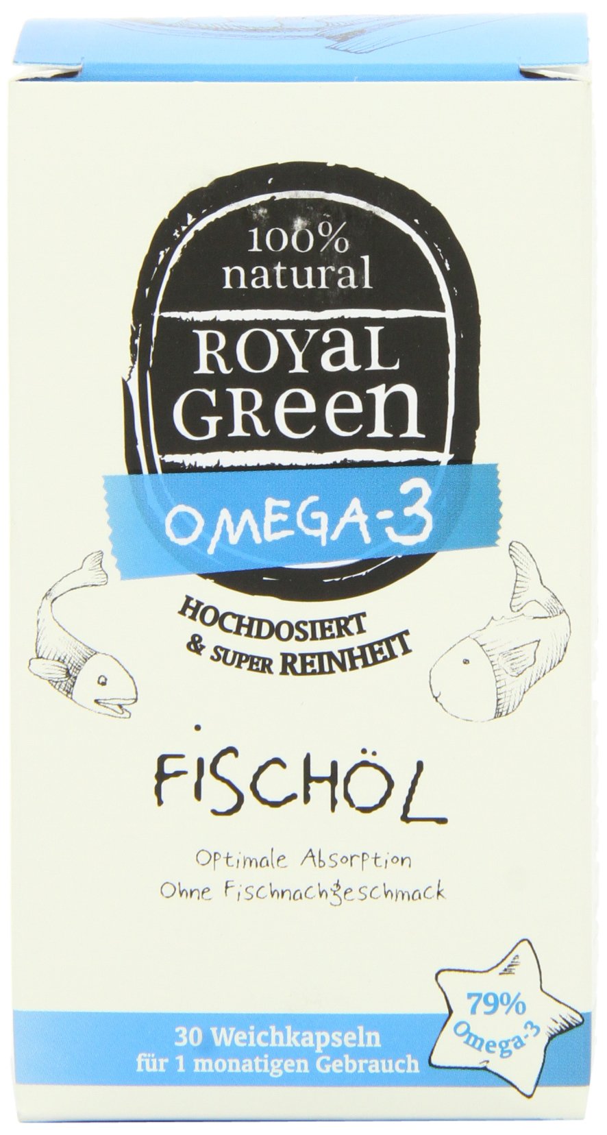 Royal Green Fish Oil Capsules - Pack of 30 Capsules