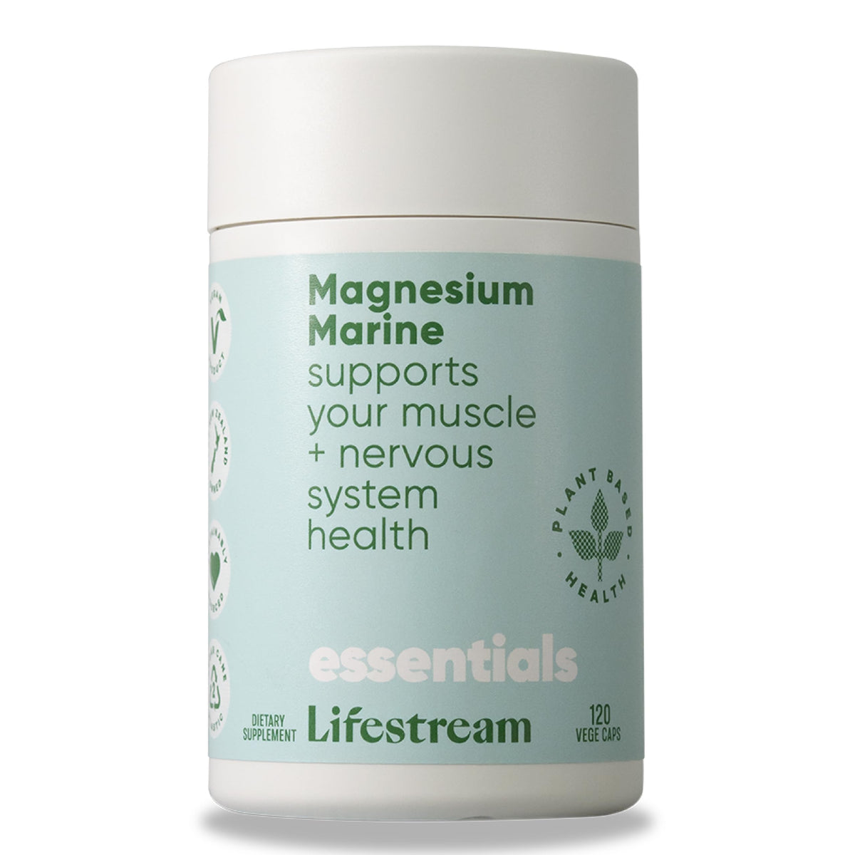 Lifestream Natural Magnesium Capsule - Pack of 120 Capsules