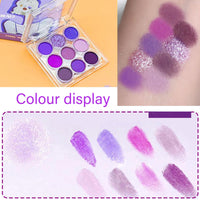 GEEWHILE Purple Eyeshadow Palette Violet Purple Eye Shadows Palette For Women, Long Lasting Shimmer Matte Eyeshadow Make-Up Palettes Waterproof Highly Pigmented Blendable Dream Purple Eyeshadow Palette