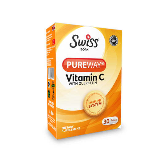 Swiss Bork SWISS BORK Natural Vitamin C Tablets (Ester C) – High Strength Vitamin C Supplement to Nourish Your Immune System, Enhance Radiant Vitality and Fight Free Radicals - 30 Effervescent Tablets (Halal)