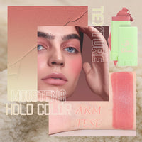 LYNTYAOU Cream Blush Blusher Stick for Cheek Make up, Creamy Soft Cream Blushes Contour, 3-in-1 Lip Cheek Eye Red Peach Pink Milk Blush, Weightless Long-Wearing Natural, Buildable Skin Tint