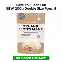 Organic Lions Mane Mushroom Powder, Brain Support & Focus High Strength Full-Spectrum Supplement for Mental Performance - 100g by Inner Vitality
