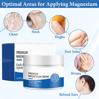 MADGININE Magnesium Butter Natura Magnesium Cream, Magnesium Cream for Muscle Relaxation & Sleep Support, Magnesium Soothing Sleep Cream Moisturizing Body & Skin (90g)