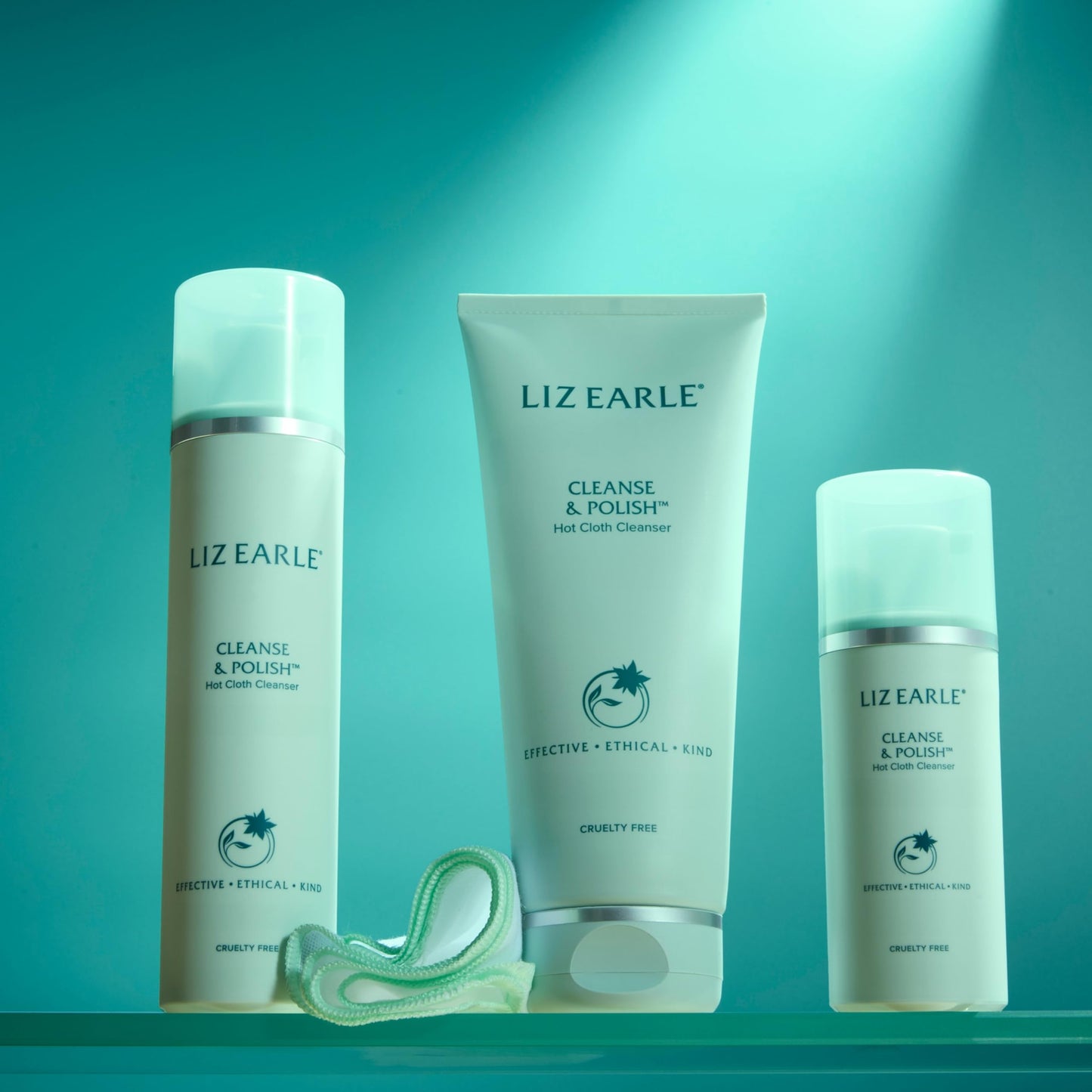 Liz Earle Cleanse & Polish™ Hot Cloth Cleanser Starter Kit for All Skin Types with Rosemary, Chamomile, Cocoa Butter and Eucalyptus Essential Oil, 100ml