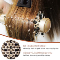 AIMIKE Round Hair Brush, Nano Thermal Ceramic & Ionic Tech Hair Brush, Small Round Brushes w/Boar Bristles for Blow Drying, Enhance Texture for Hair Drying, Styling, Curling and Shine (Barrel 1 inch)