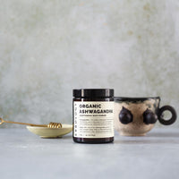 Erbology Organic Ashwagandha Powder 90g - 45 Servings - Sleep Aid - Rich in Withanolides - Sustainably Sourced Straight from Farm in India - Small Batch - Vegan - GMO-Free