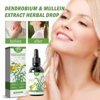 ChicNana Mullein Leaf Extract For Lungs, Clearbreath Dendrobium & Mullein Extract Mullein Drops Lung Cleanse Powerful Lung Support Cleanse Respiratory Herbal Body Care Essence, Clear Breath (30ml *3)