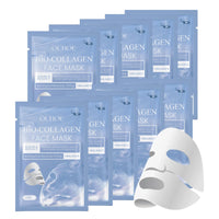 ISBEAUSOLS 10pcs Collagen Face Mask Set - Bio Collage Face Masks Beauty - Bio_dance Collagen Mask Overnight - Anti Aging Hydrating Face Mask Sheet Mask Set - Nourish Deep Real Collagen Mask