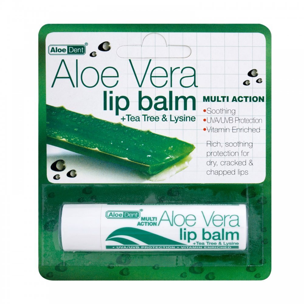 (10 PACK) - Aloe Dent - Aloe Vera Lip Balm | 4g | 10 PACK BUNDLE