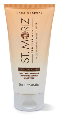 ST. MORIZ St Moriz Professional Daily Face Tanning Moisturiser in Light | Hydrating Face Moisturiser with Gradual Fake Tan | With Aloe Vera & Vitamin E | Dermatologically Tested | Vegan | Cruelty Free | 75ml