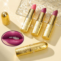 LYNTYAOU Purple Matte Lipstick, Dark Red Lip Stick for Women, Hot Color Lipgloss Smooth Full-Coverage Moisturizing, Waterproof Non-sticky Lips Tinted, Lip Balm Long Lasting Gift for Lady