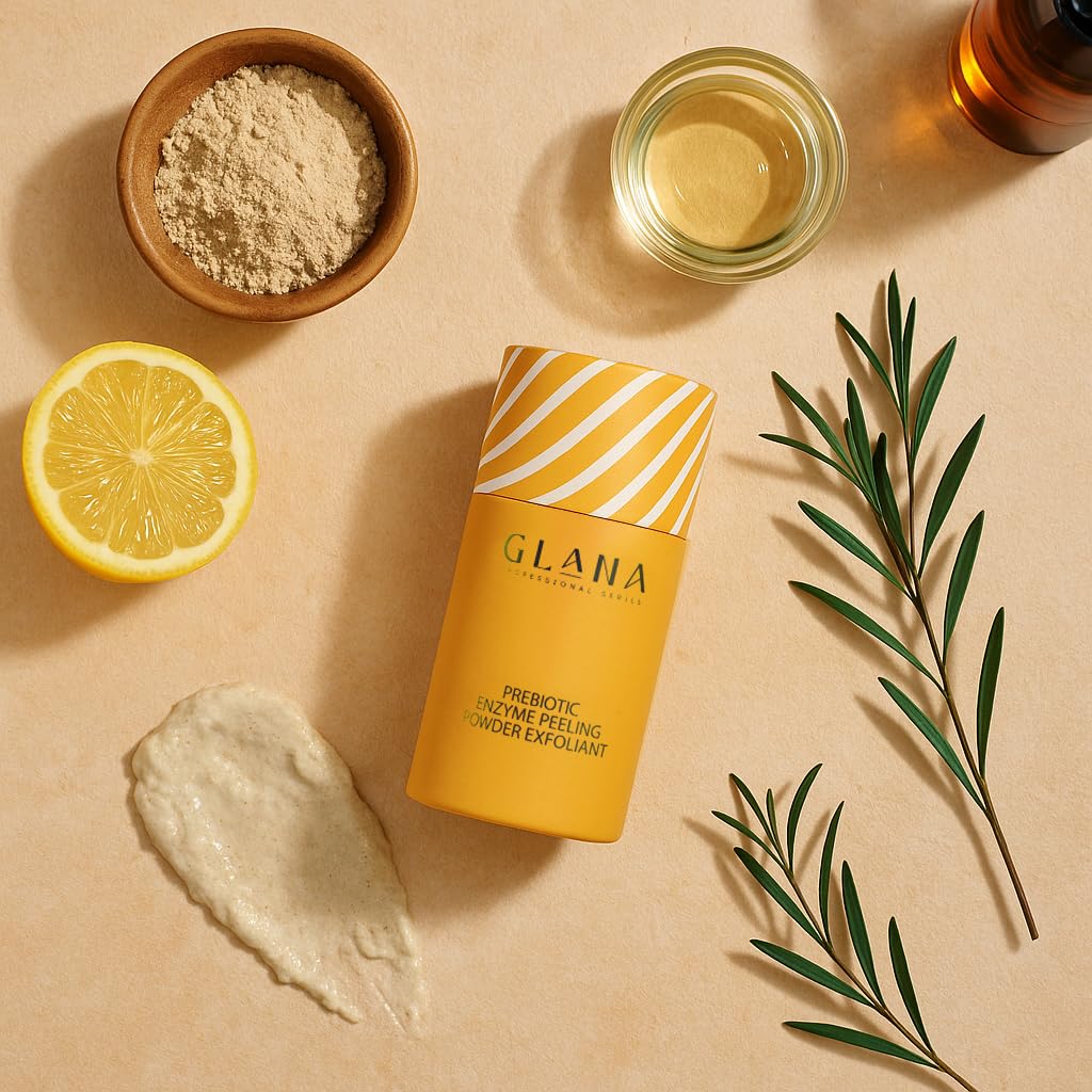 Glana Natural Skincare Prebiotic Peeling Powder Exfoliant