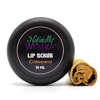 Naturally Wicked Cinnamon Lip Scrub | Natural & Vegan Sugar Exfoliant For Lips | 15ml