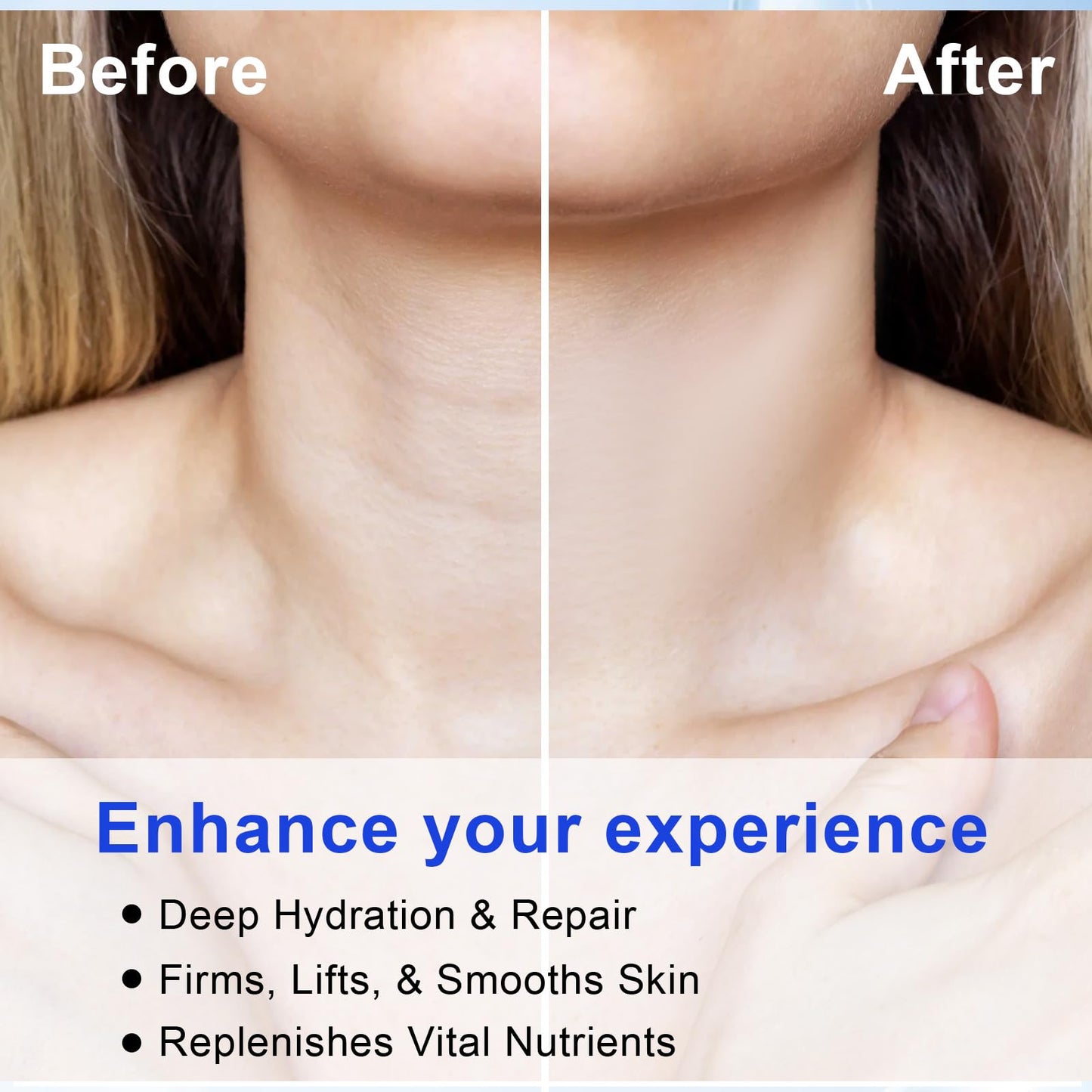 Ah8 Neck Firming Cream, Neck Firming Creams Contain Hexapeptide,With Double Roller Massage,Reduce Wrinkles Fine Lines And Double Chin,Firm And Lift Sagging Skin