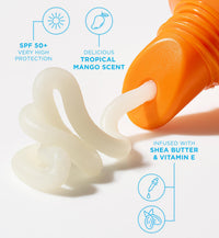 Bondi Sands - Lip Balm SPF 50+ Tropical Mango - moisturizing lip balm with SPF 50 for advanced sun protection, 10 g
