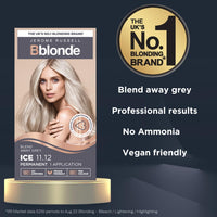 Jerome Russell Bblonde Permanent ICE BLONDE Hair Toner | 11.12 | Formulated with Brazil Nut Oil for Natural Depth & Shine | Vibrant Icy Blonde Shades