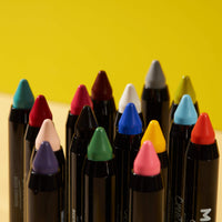 Moon Creations Face Paint Stick Body Crayons | Yellow | 3.2g | Sweat Proof & Water-Resistant Face Paint | Cruelty Free, Made in UK | For Kids, Adults, Fancy Dress, Festivals, Halloween