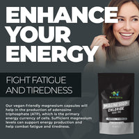 Nutrality Magnesium Chloride Supplement 1000mg | for Men & Women | for Sleep,Constipation, Digestion, Bone Health & Relaxation | Vegan | 180 Capsules