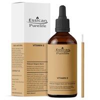 Essican Purelife Premium Vitamin E Oil - 100% Pure Vitamin E Oil For Face, Hair & Nail - Vitamin E Oil For Skin, Vitamin E Oil For Hair &, Scalp, Vitamin E For Scars - Vitamin E Vegan & Cruelty-Free - 100ml
