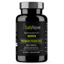 LadyRejuve Premium Probiotics | 120 Vegan Tablets | 10 Billion CFU - Specially Formulated Probiotic Supplement for Women | Supports Digestive Gut Health | Provides Constipation Relief for Adults