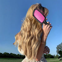 PRVCFZ 2PCS Unbrush Hair Brush, Massage Comb,Hairdressing Comb,Detangle Hair Brush for Women Men, and Kids, Great on Wet/Dry Hair Smoothing Massaging Detangling (Purple+Black）