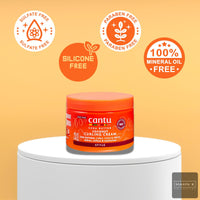 Curling Cream & Mahn K Collection Wide-Tooth Comb – Best Defining Cantu Curl Cream for Wavy Hair, Moisturizing Curly Hair Cream – Hair Cream for Men & Women, Afro Hair Products