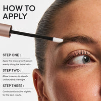Glow for it Glow For It - Brow Growth Serum | For Fuller, Thicker, Healthier Eyebrows | Water Based Serum | Natural & Cruelty-Free Formula with Biotin, Peptides & Natural Extracts | 3ml