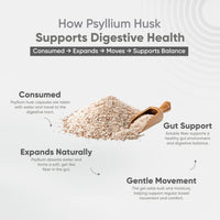 Vitaminnica Because your Health Matters Vitaminnica Vita Husk Pysllium Husk Supplement 1000mg- High Fibre Supplement for Digestive Health, Regularity & Weight Management- Vegan & Gluten-Free - 60 Capsules