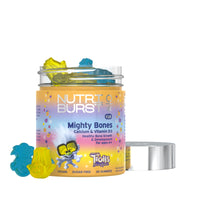 Nutriburst Trolls Kids Mighty Bones - Vitamin D3 + Calcium Chewable Vitamin - Healthy Bone Development - Vitamin D3 (25µg) + Calcium (240mg) - Vegan + Sugar Free - Strawberry Flavour - 60 Gummies