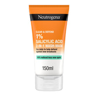 NEUTROGENA® Clear & Defend 1% Salicylic Acid 2-IN-1 Wash-Mask 150ml