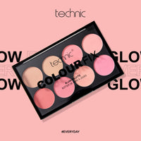 Technic Colour Fix Blush Palette, 3.5 g, Pack of 8