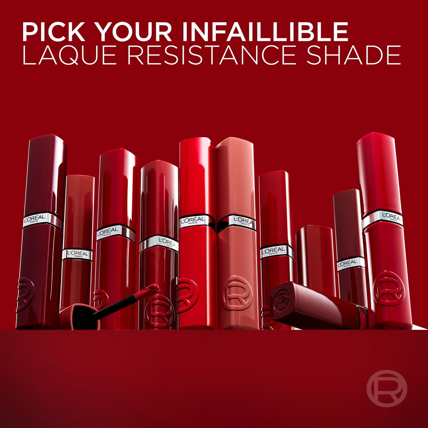 L'Oreal Paris L’Oréal Paris Lipstick, Infallible Laque Resistance, 16Hour Intense Shine & Ultimate Comfort – Non-Cracking, Liquid Lip Ink – Transfer-Proof & Bold Glossy Finish, Shade: 550 Noir Cherry